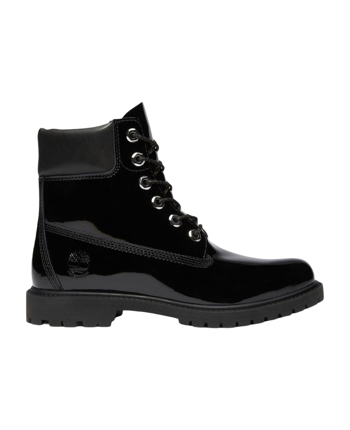 Timberland Glossy Leather Boots - Black