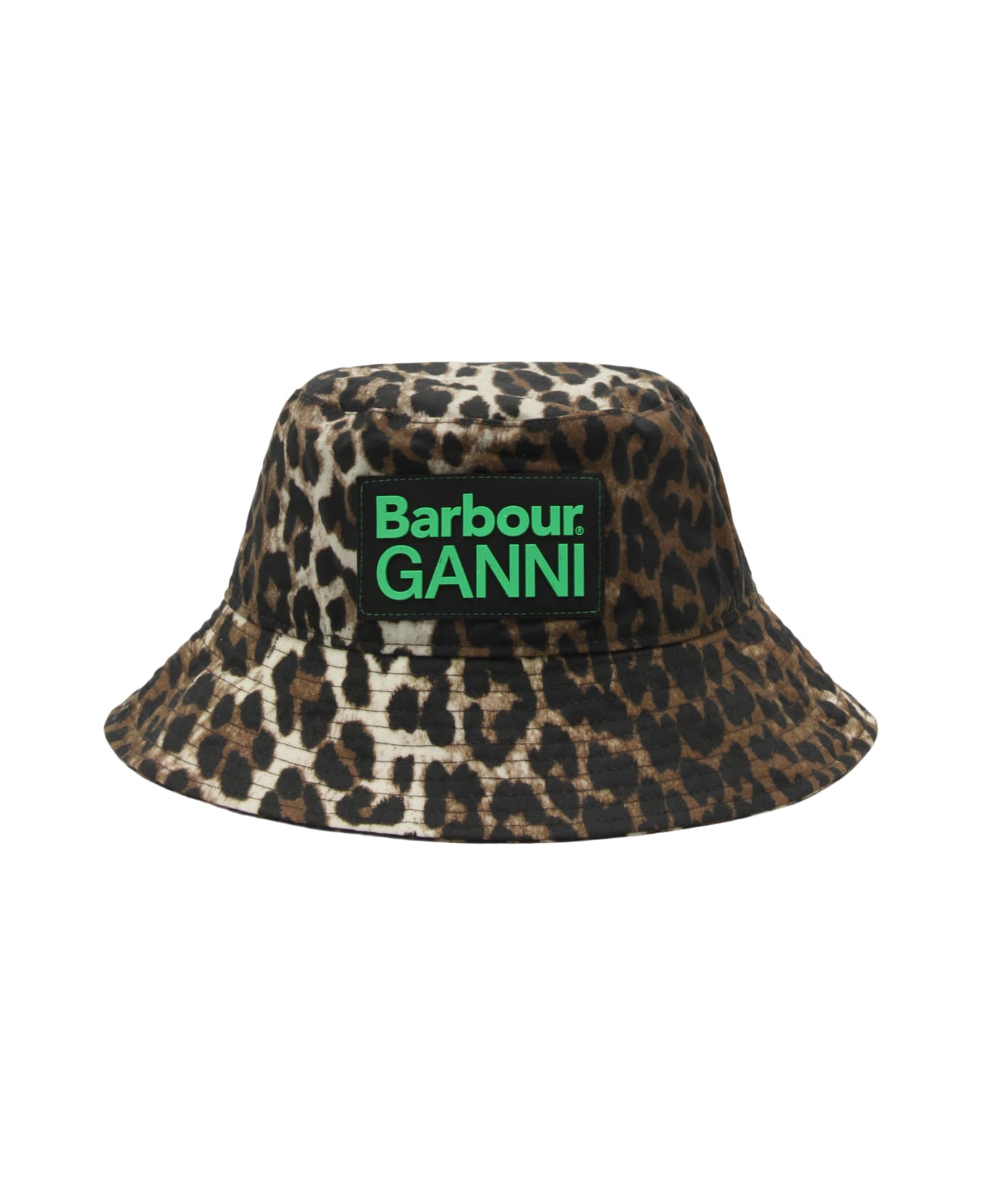 Barbour Leopard Canvas Bucket Hat - Brown