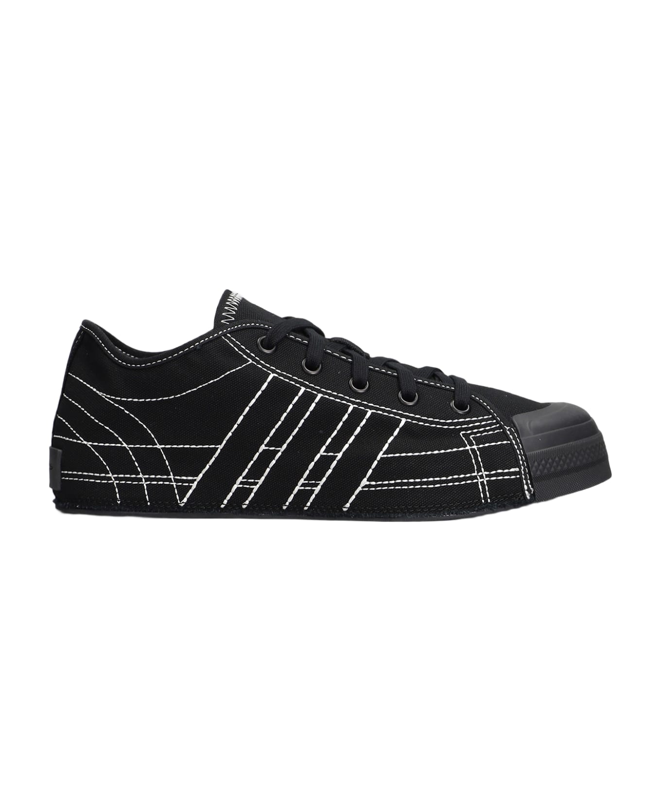 Y-3 Nizza Lo Sneakers - BLACK