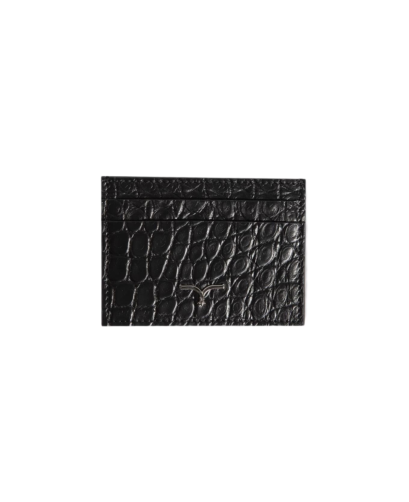 Larusmiani Card Holder Wallet - Black 財布