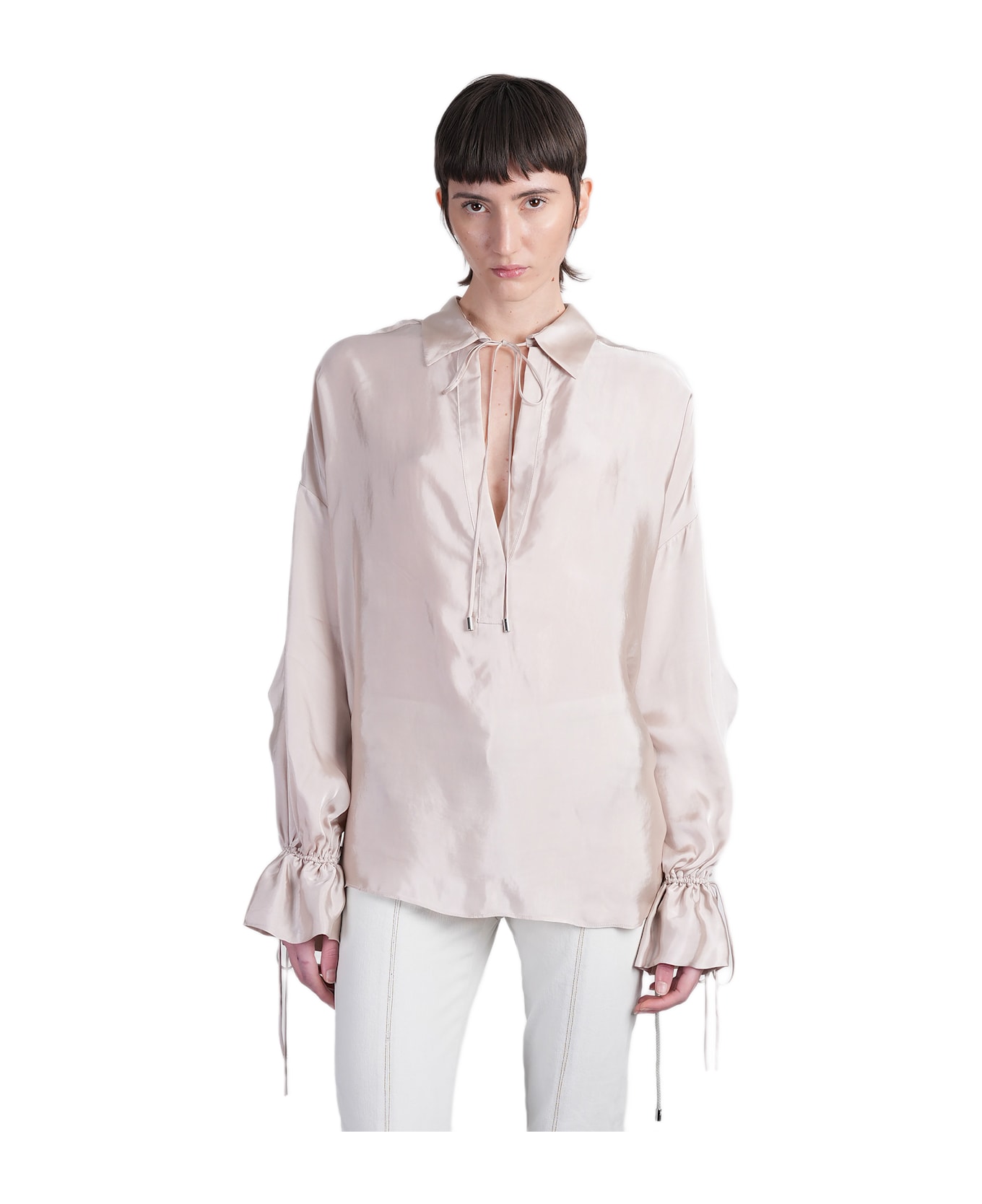Blumarine Blouse In Rose-pink Viscose - rose-pink