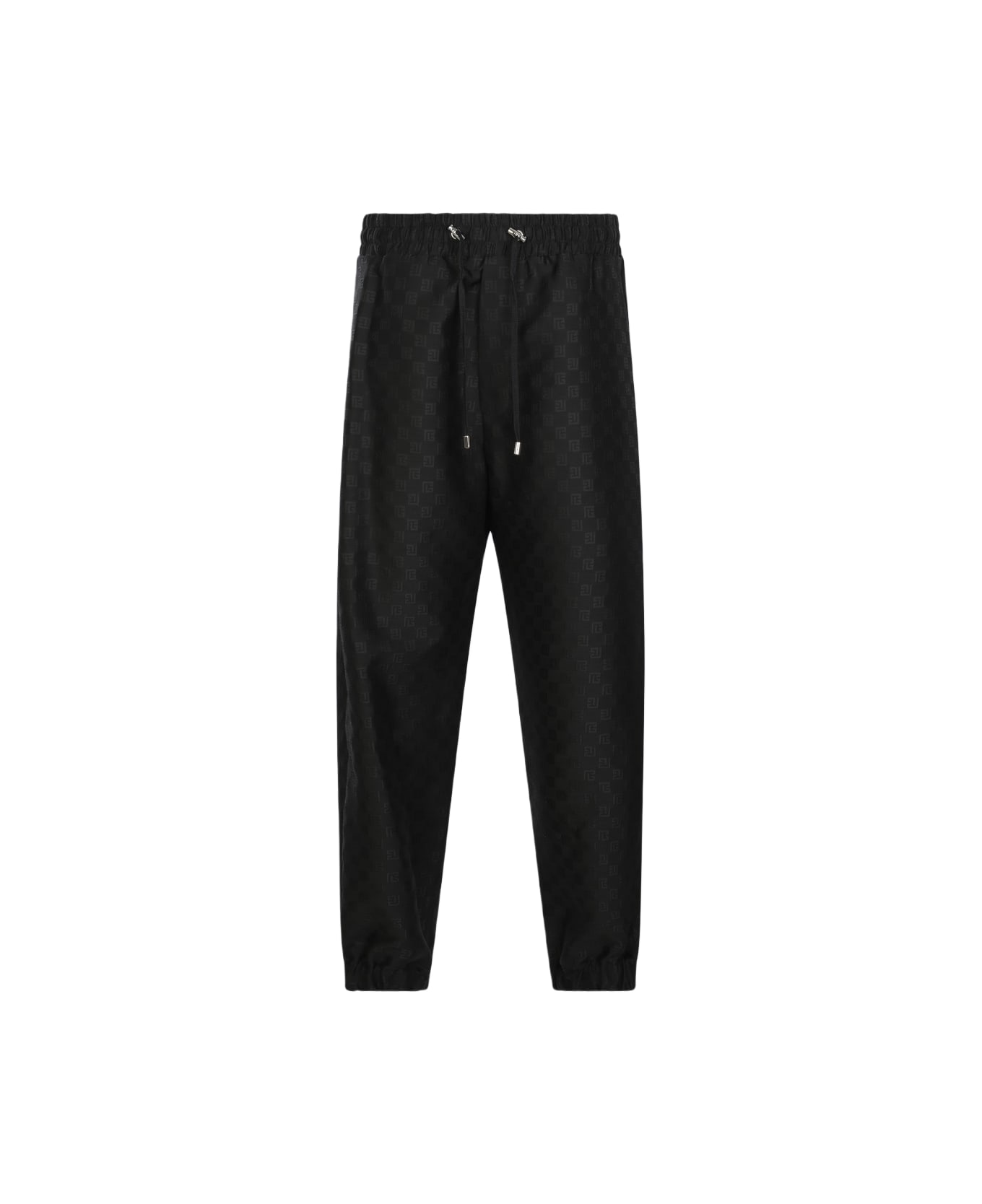 Balmain Black Cotton Track Pants - Black