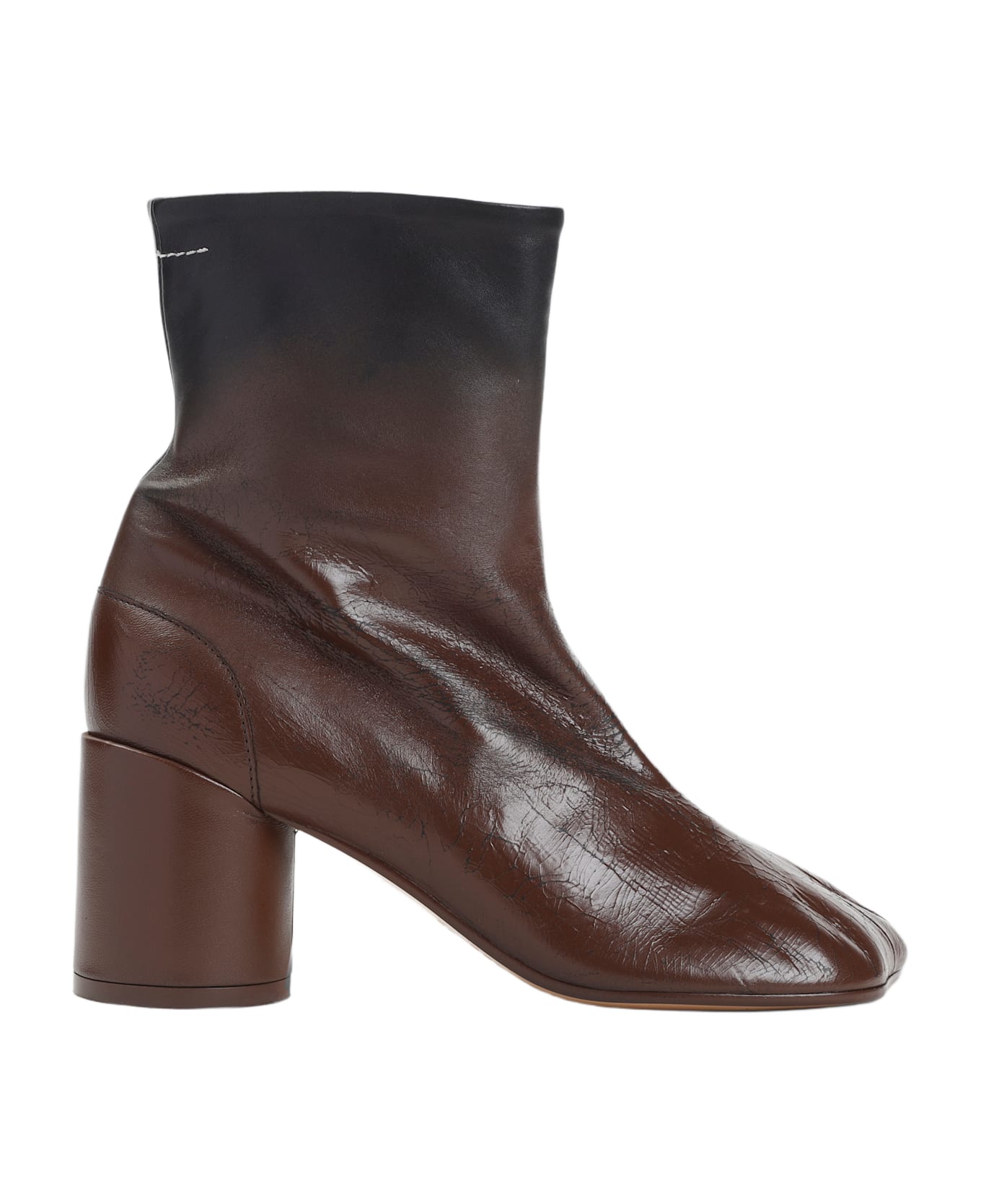 MM6 Maison Margiela Ovine Leather Boots - Black Sable
