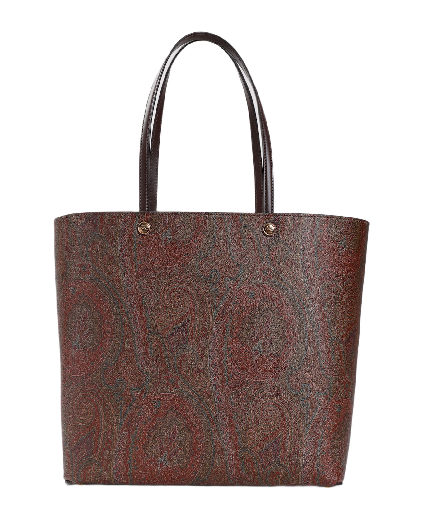 Etro Shopping Essential Shoulder Bag - Marrone