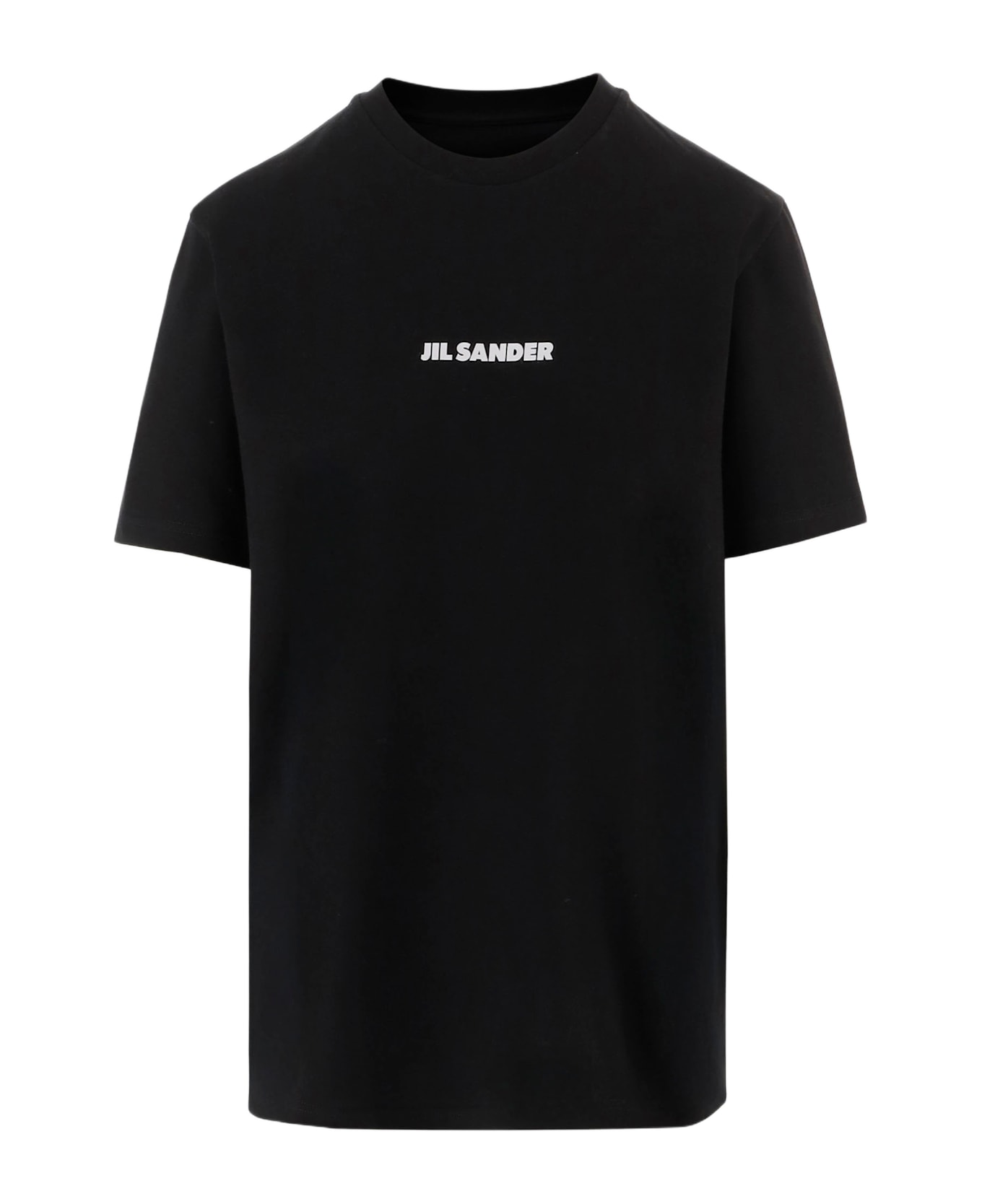 Jil Sander Cotton T-shirt With Logo - Black