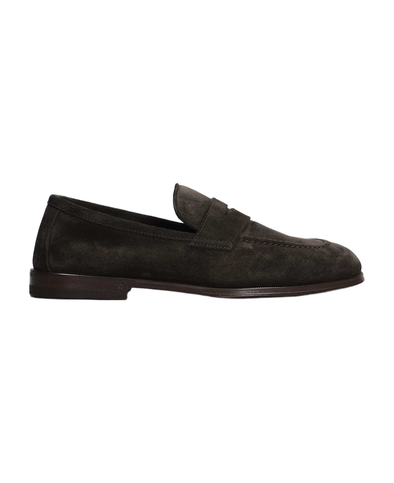 Henderson Baracco Loafers In Brown Suede - brown