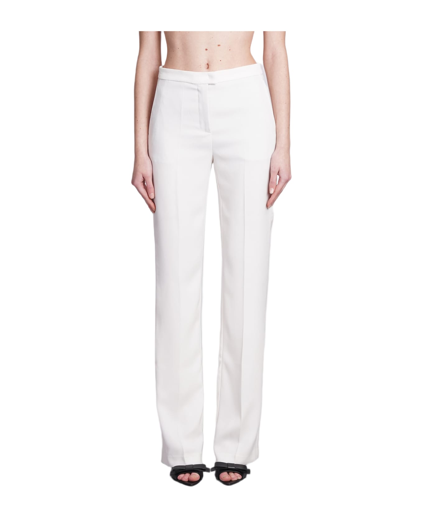 The Andamane Gladys Pants In White Polyester - white ボトムス