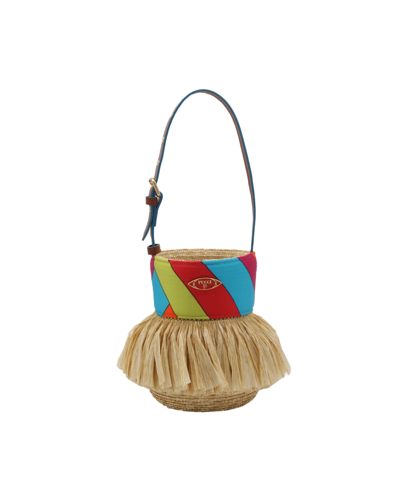 Pucci Multicolor Puccinella Bag - NATURAL+ARANCIO/FUXI ショルダーバッグ