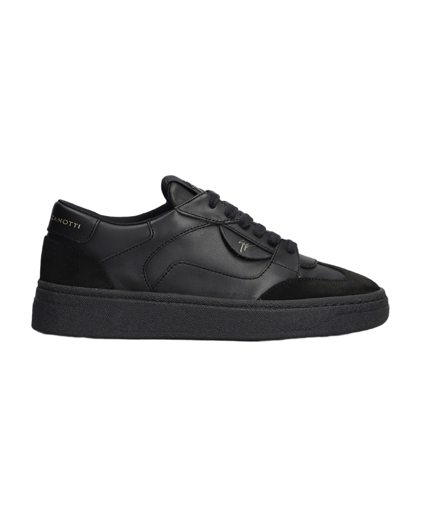 Giuseppe Zanotti Gz94 Sneakers In Black Suede And Leather - black