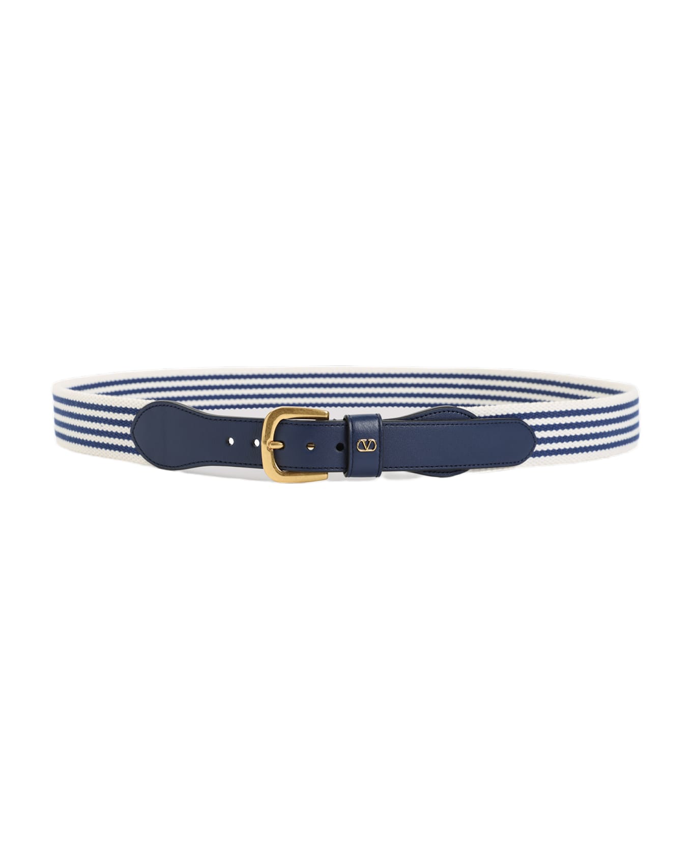 Valentino Garavani 35 Belt - Rdf Bianco Blue Worker