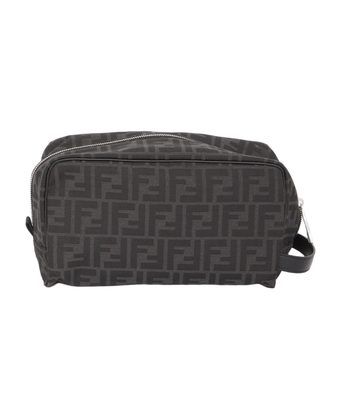 OUTLET【FENDI】WHITE☆Toiletry ロゴ モノグラム Small ポーチ OUTLET【FENDI】WHITE☆Toiletry ロゴ モノグラム Small ポーチ