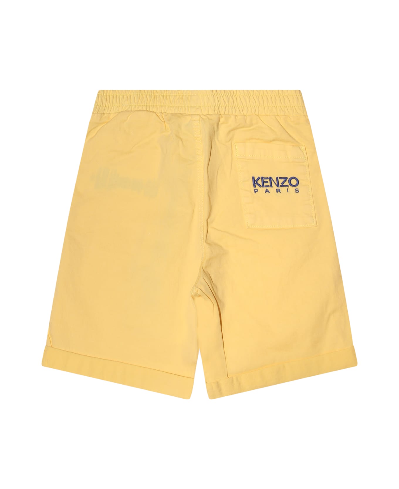 Kenzo Yellow Cotton Shorts - Yellow