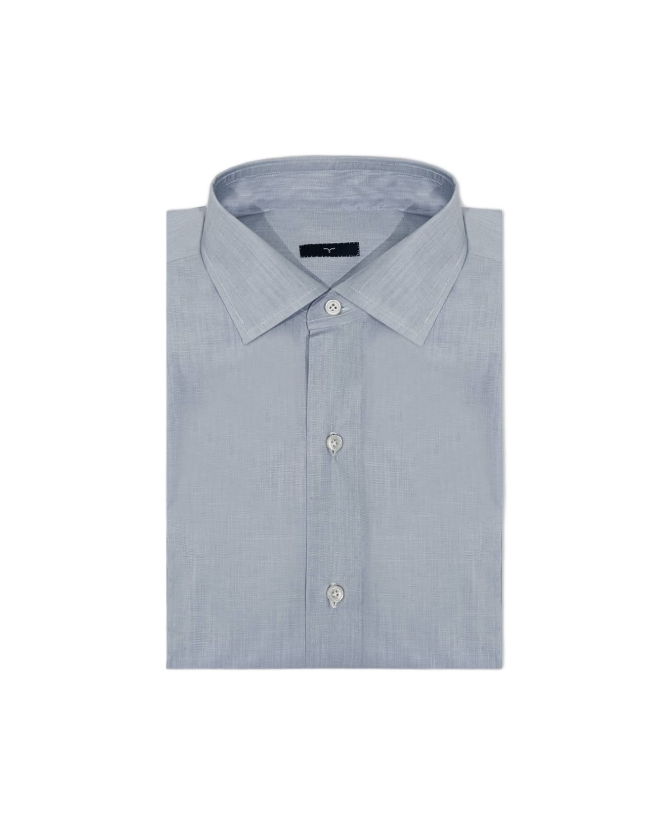 Larusmiani Tailored Cotton Shirt Mayfair Shirt - Gray