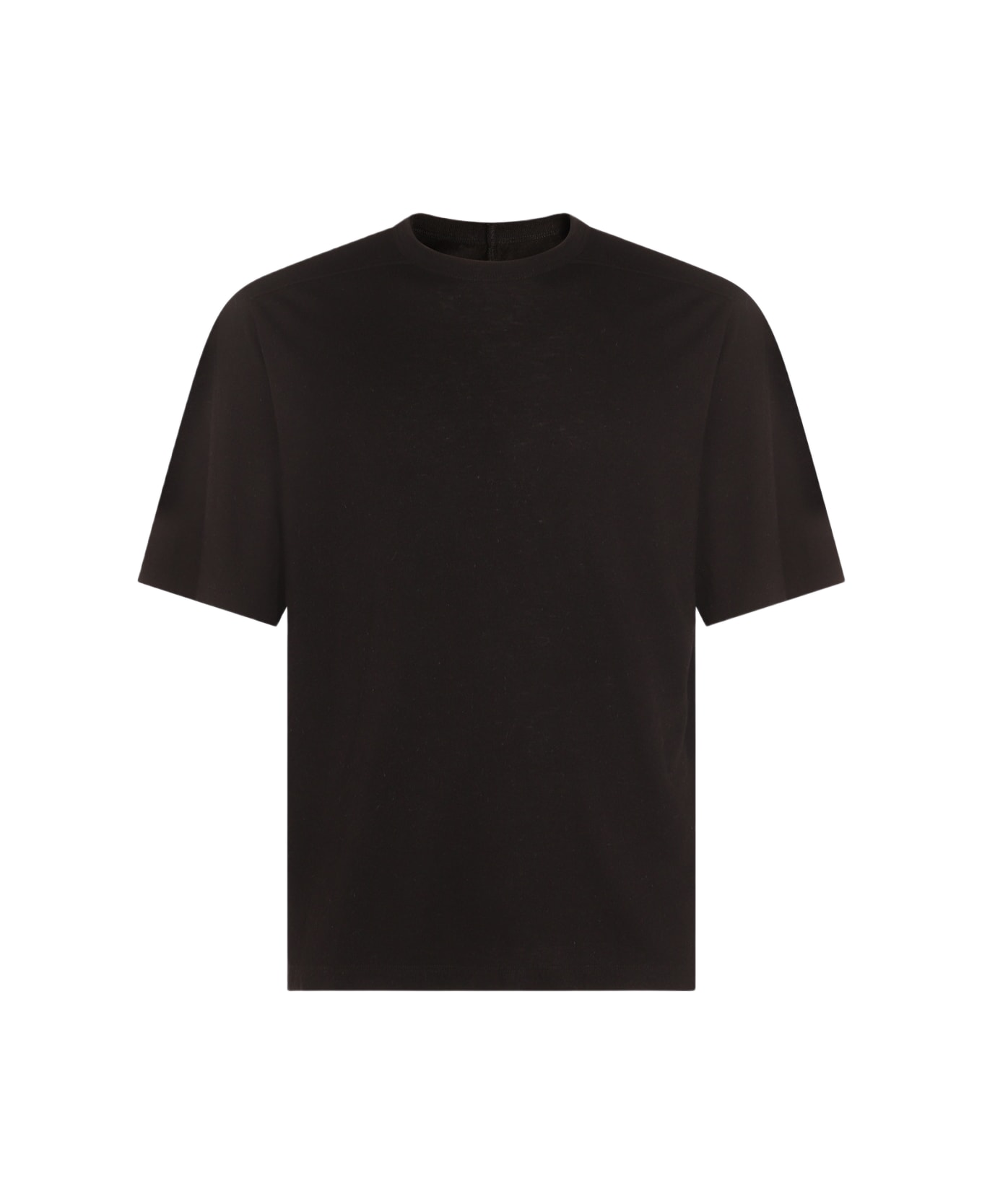 Rick Owens Black Cotton T-shirt - Black