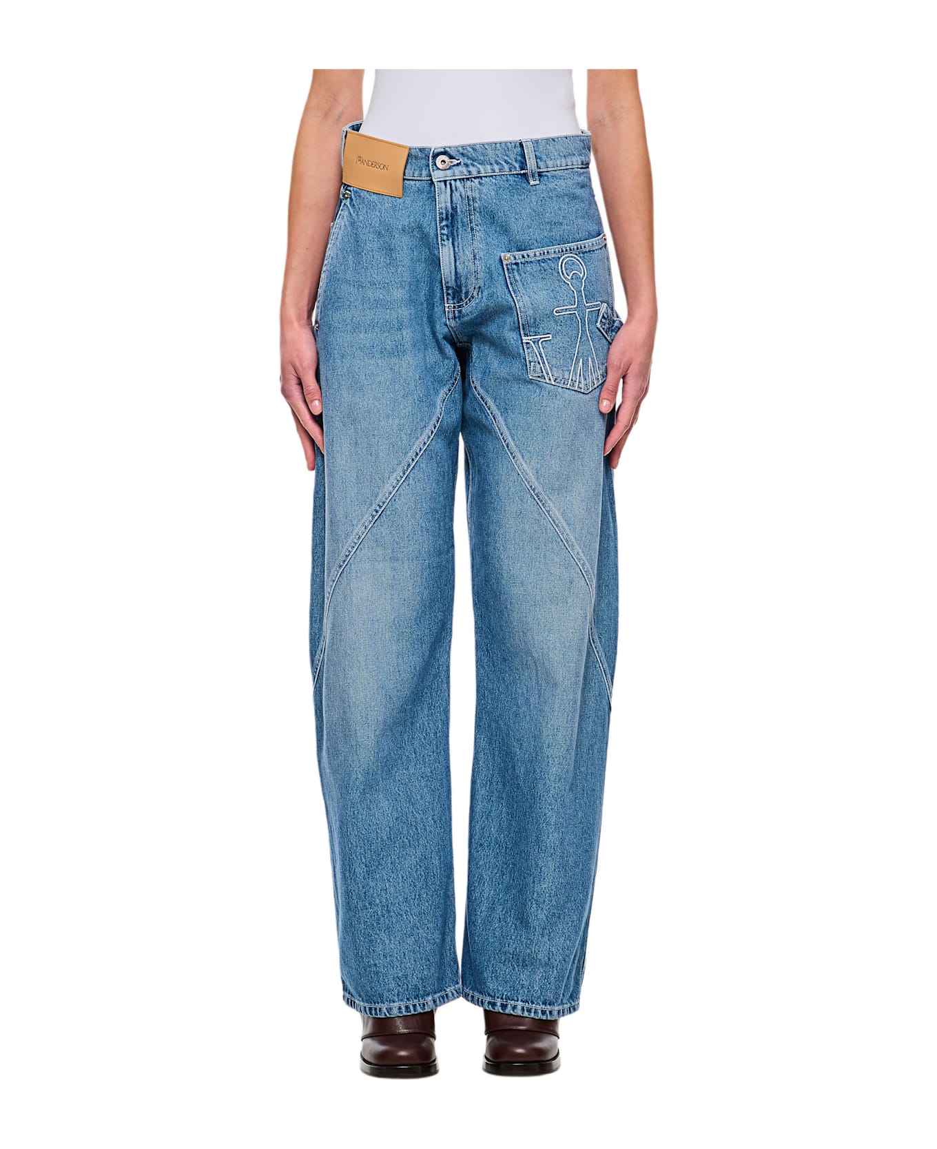 J.W. Anderson Twisted Workwear Jeans - Clear Blue