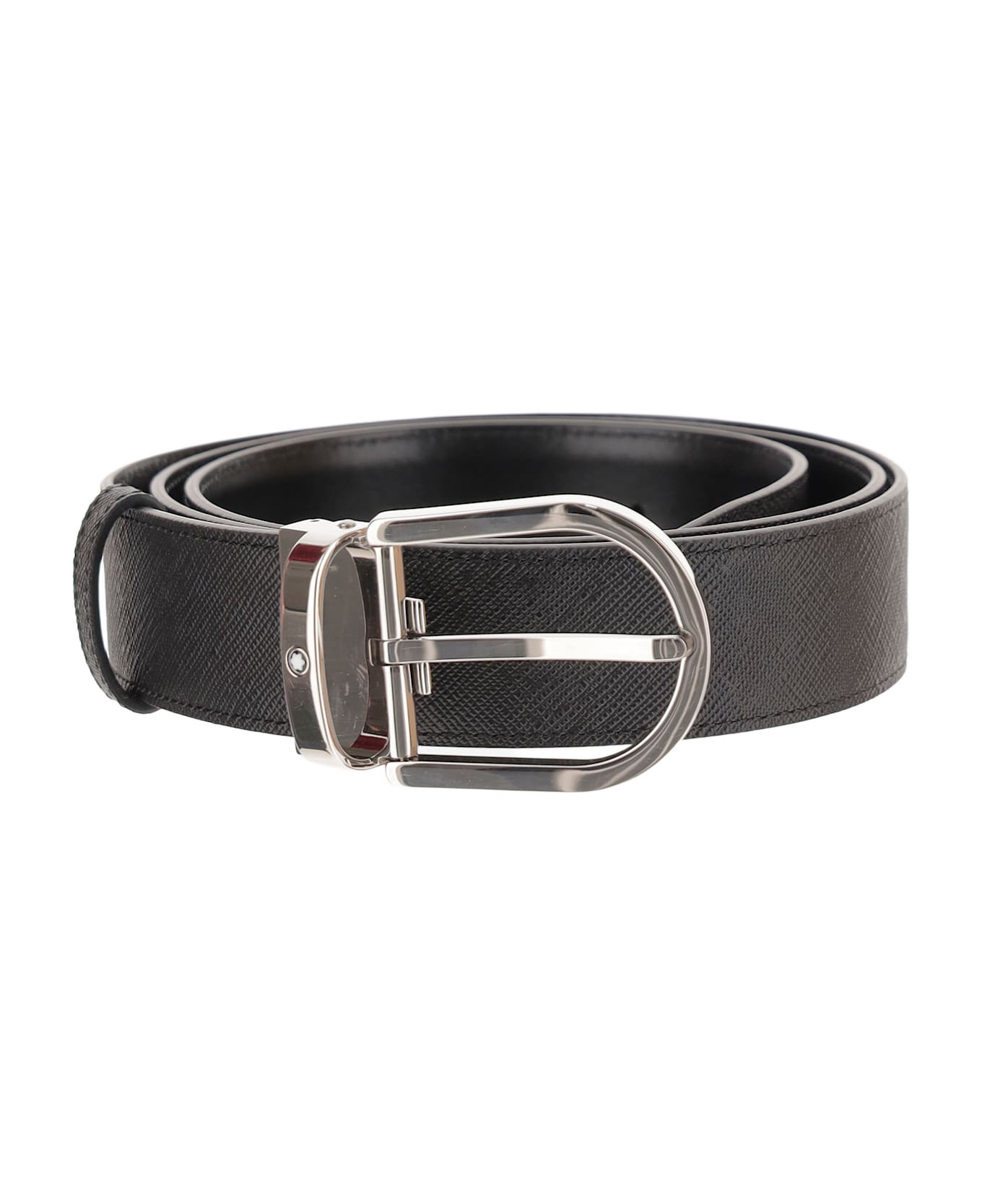 Montblanc Reversible Leather Belt - Black