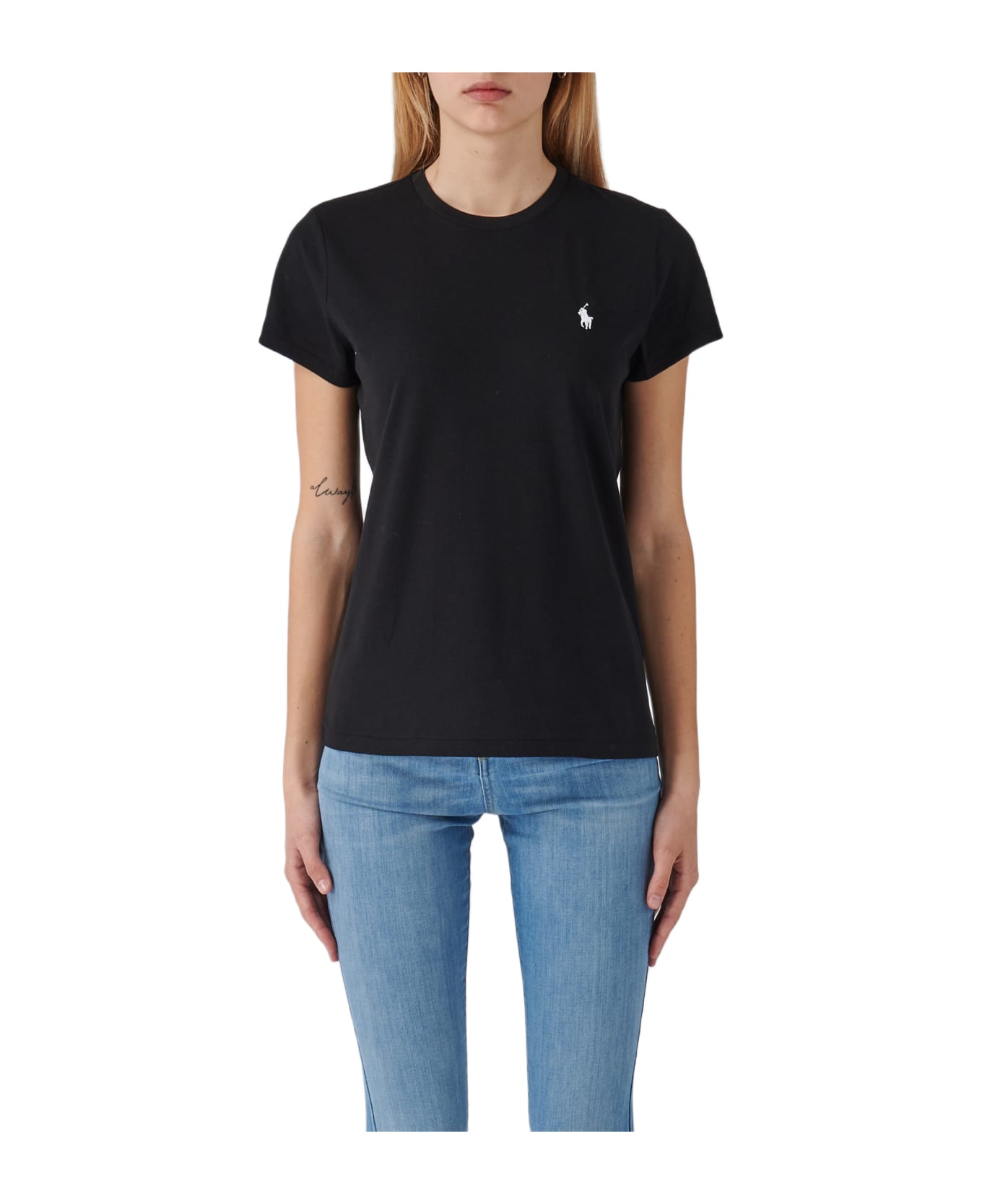 Polo Ralph Lauren Cotton T-shirt - NERO Tシャツ