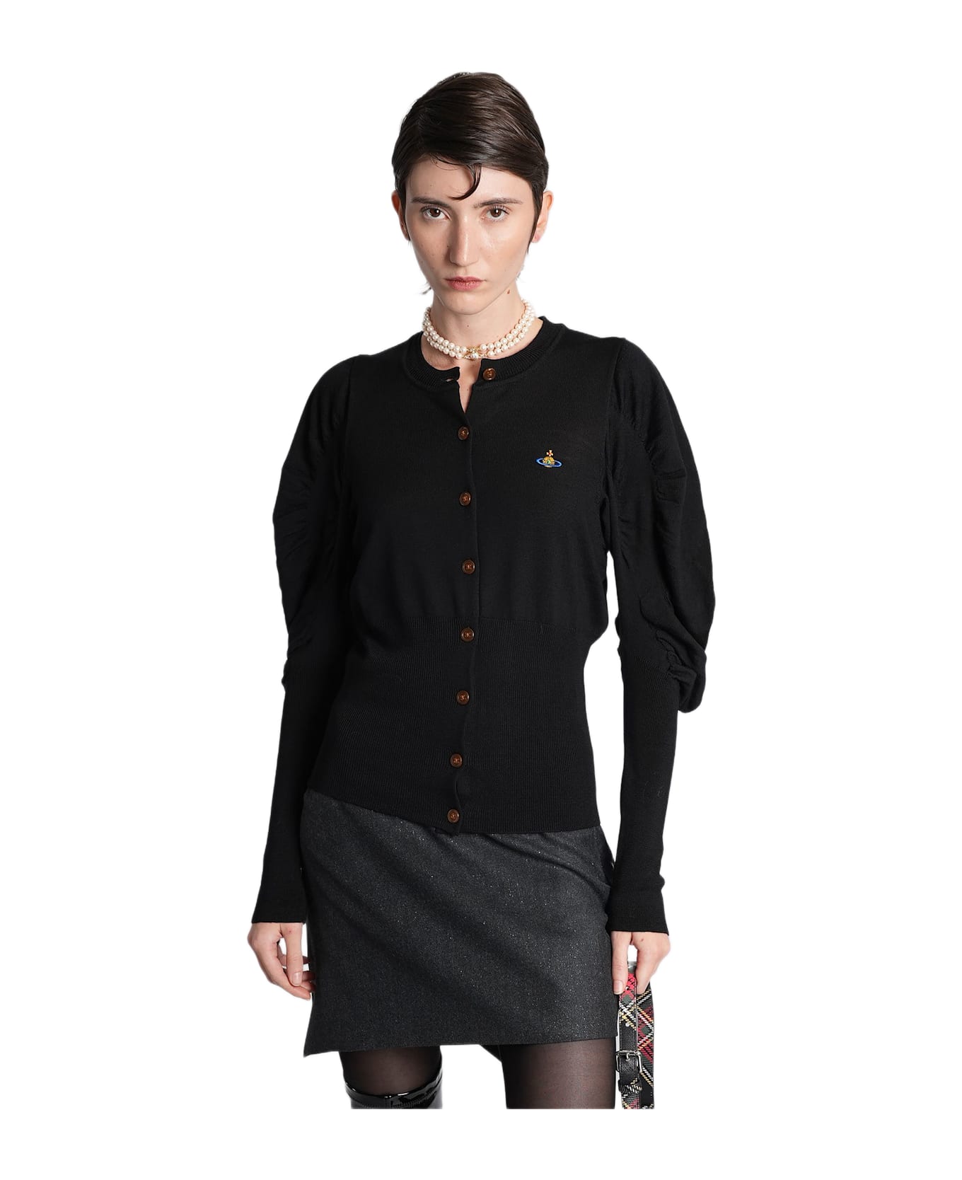 Vivienne Westwood Eli Cardigan In Black Wool - black カーディガン