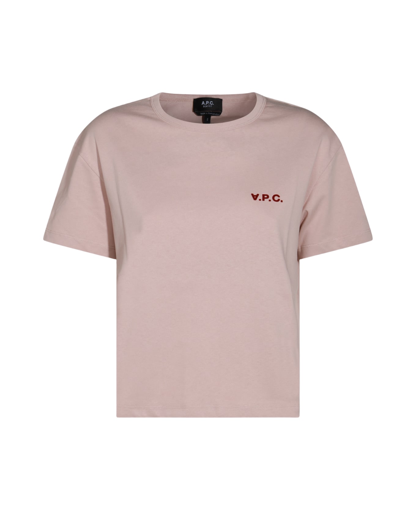 A.P.C. Light Pink Cotton T-shirt - PINK
