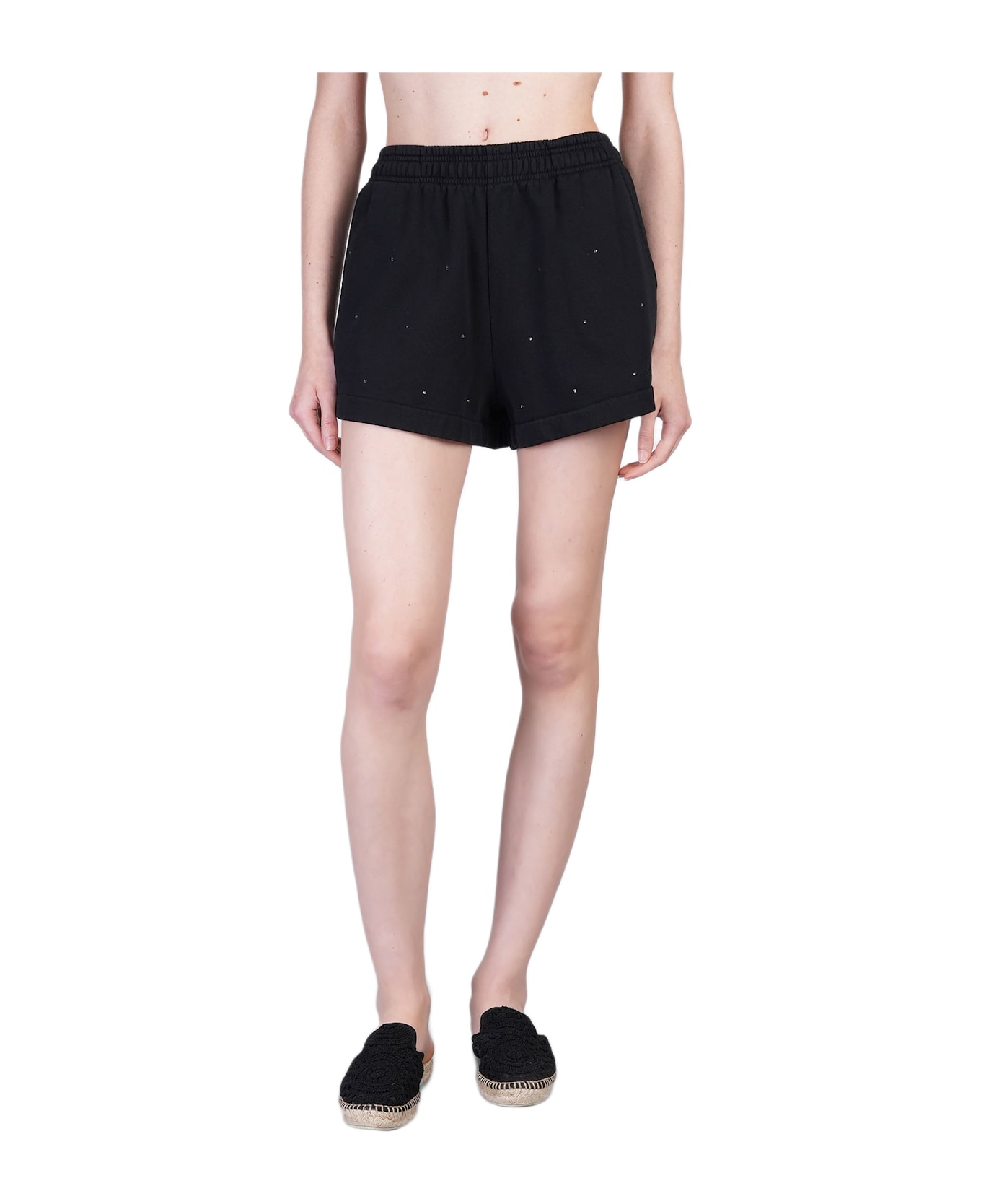 MC2 Saint Barth Cate Shorts In Black Cotton - black