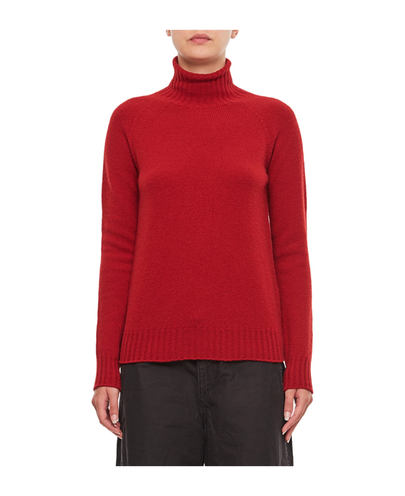Drumohr Turtleneck Sweater - Red