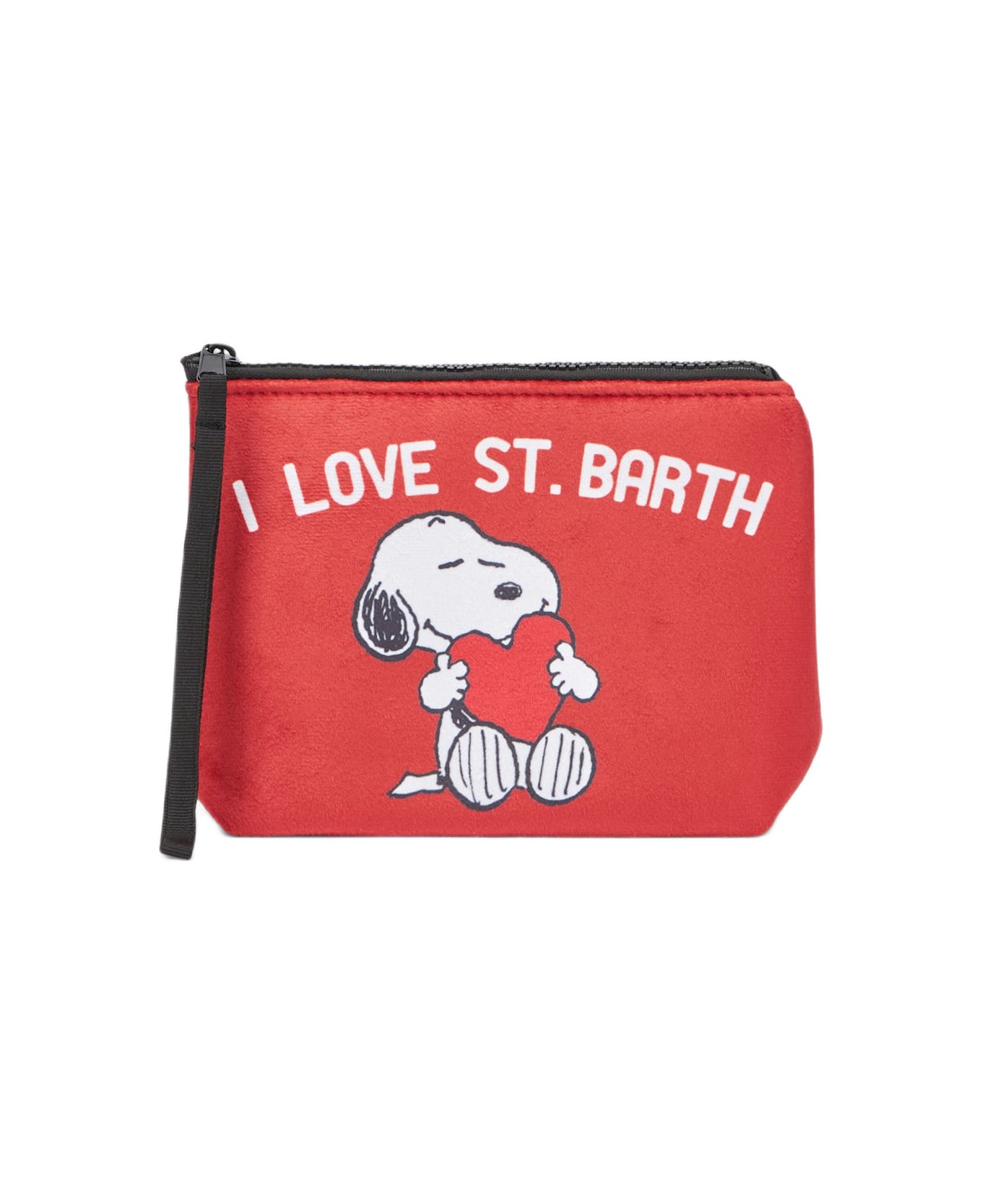 MC2 Saint Barth Aline Wooly Pochette With Snoopy Print - RED