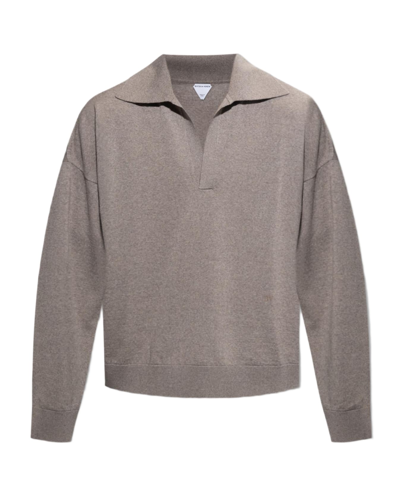 Bottega Veneta Wool Polo Shirt - Brown ニットウェア