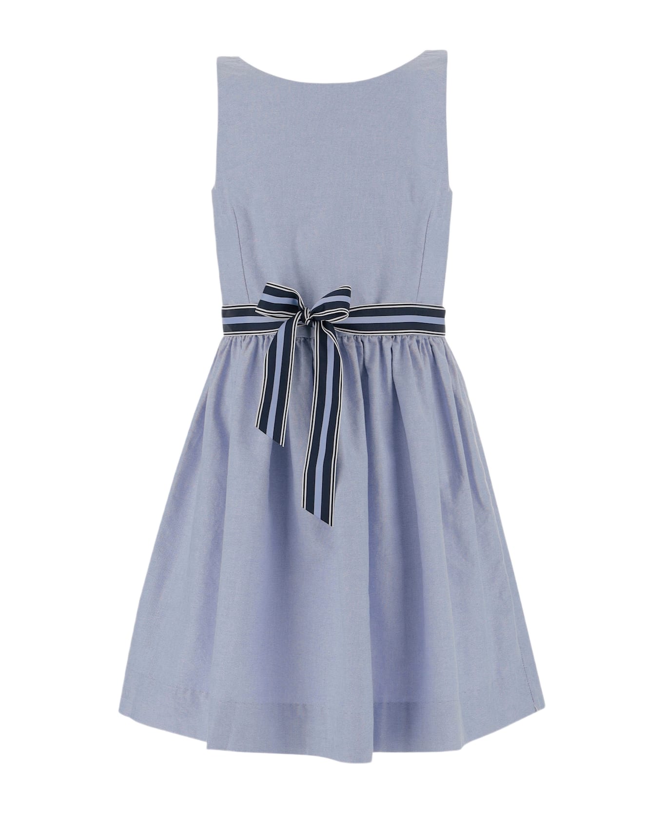 Polo Ralph Lauren Cotton Dress With Logo - Blue
