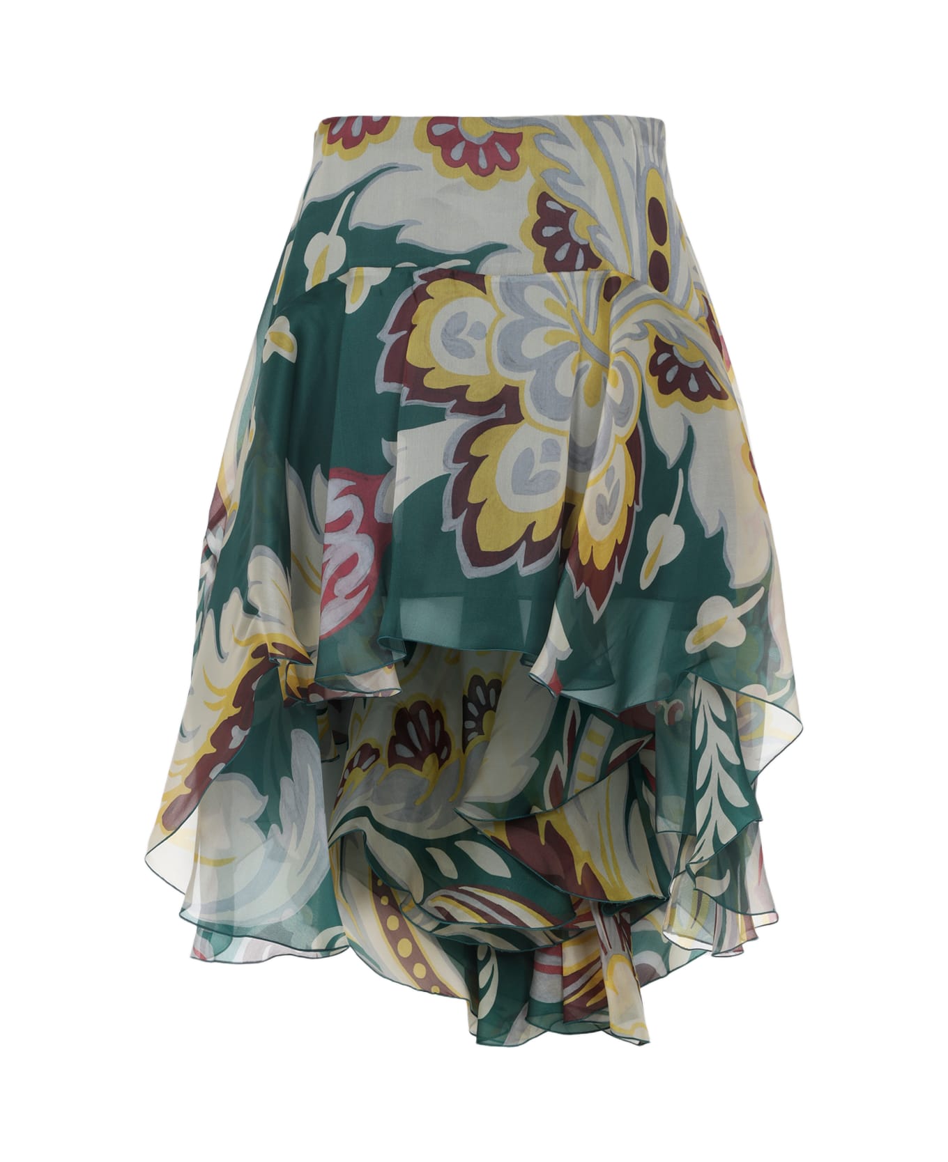 Etro Asymmetric Mini Skirt - Multi