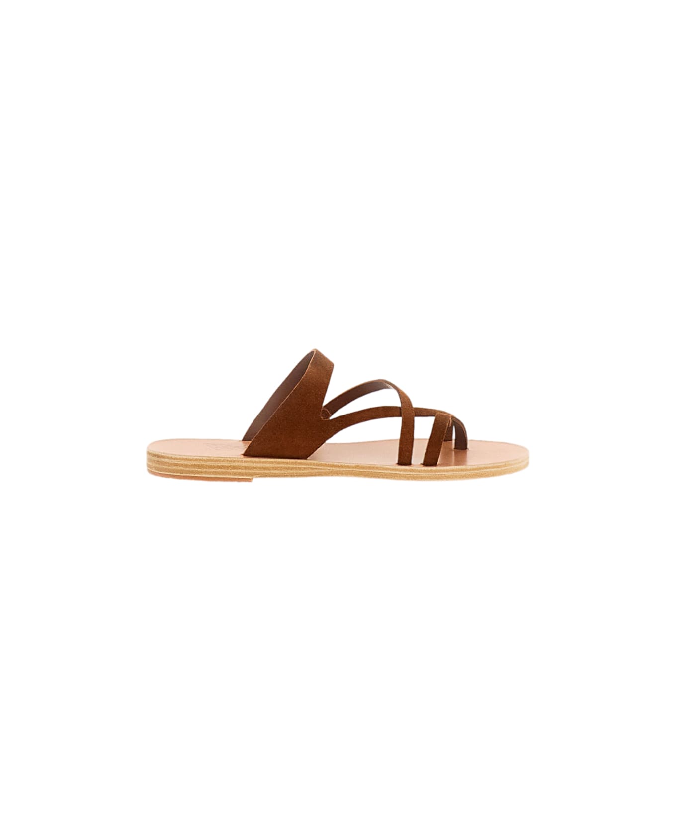 Ancient Greek Sandals Daria Suede Sandals - Brown