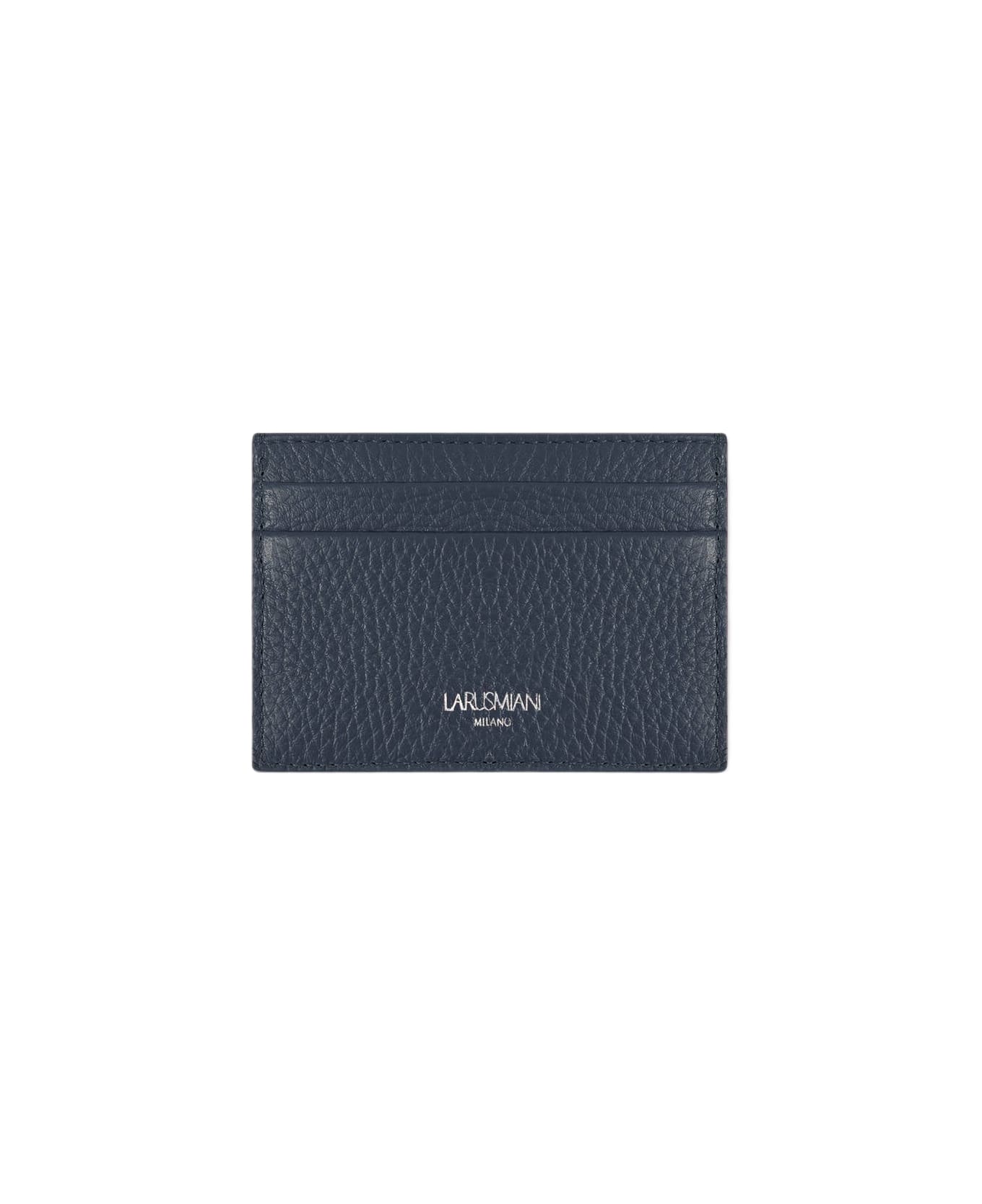 Larusmiani Horizontal Card Holder St.moritz Wallet - Blue