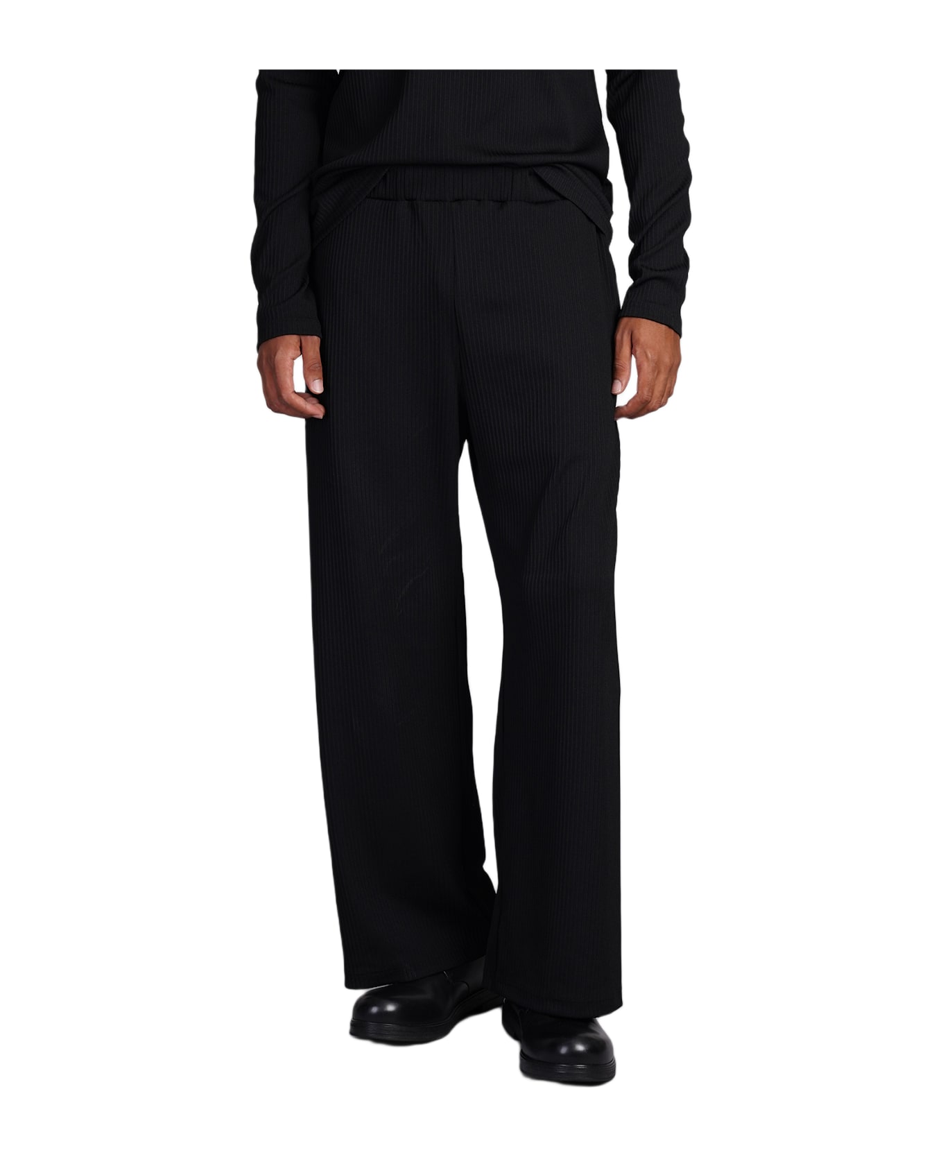 Attachment Pants In Black Polyester - black