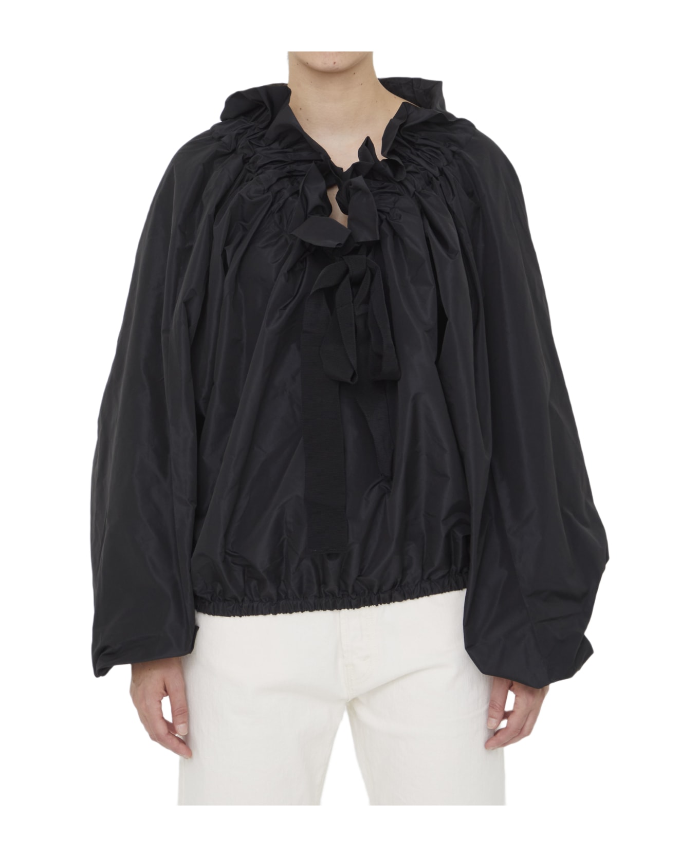 Patou Shirt With Balloon Sleeves - Nero ブラウス