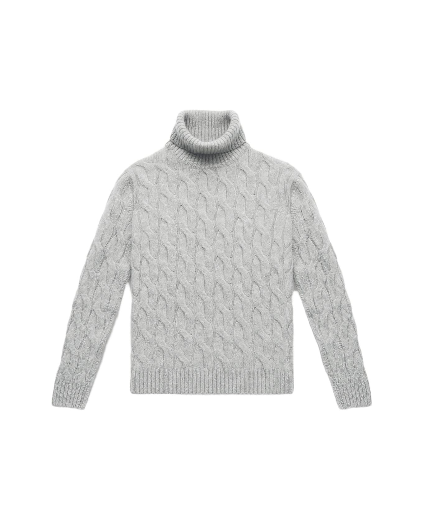 Larusmiani Turtleneck Sweater 'col Du Pillon' Sweater - LightGray