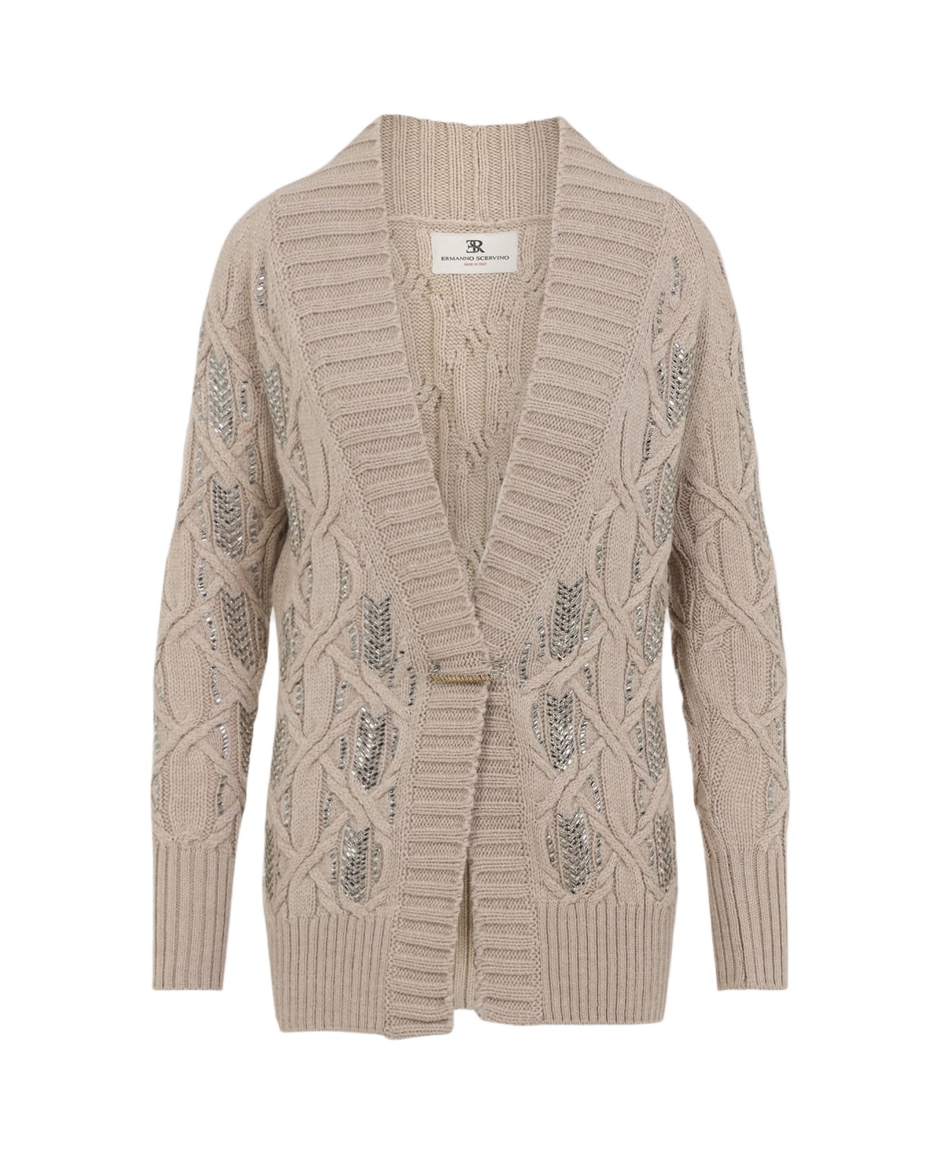 Ermanno Scervino Virgin Wool Cardigan - Rose Dust カーディガン