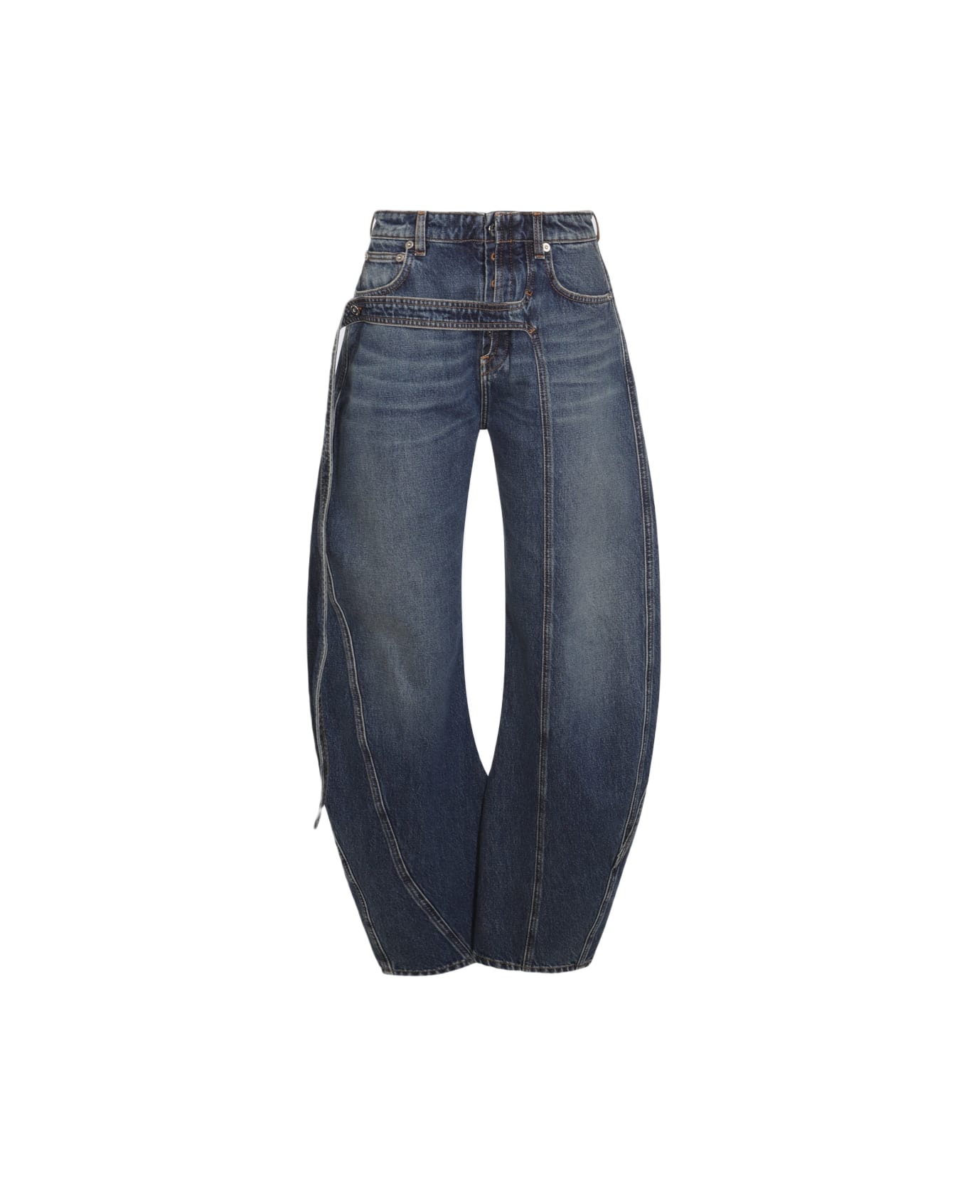 Jean Paul Gaultier Blue Cotton Denim Jeans - VINTAGE BLUE