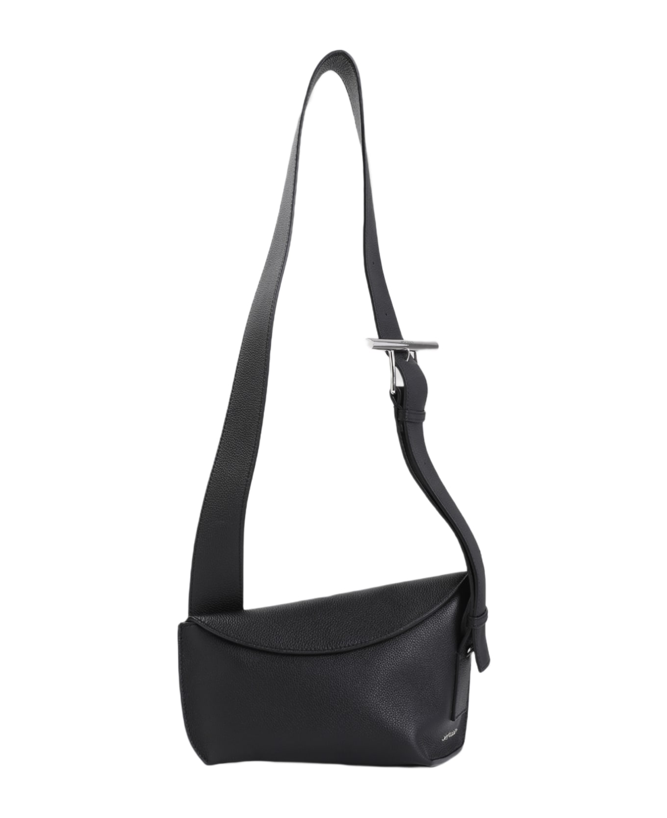 Alexander McQueen Black Sling Bag - Black Silver ショルダーバッグ