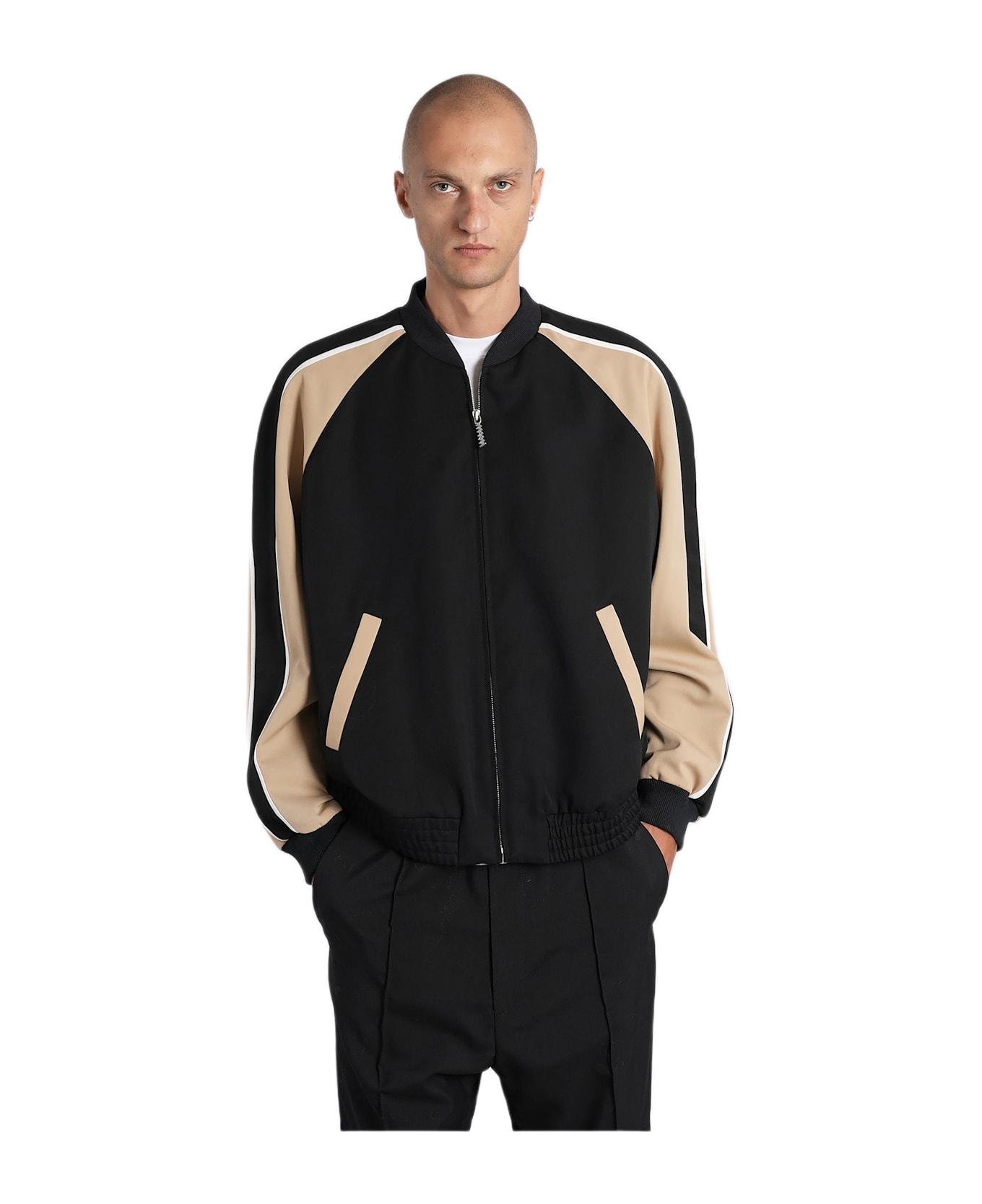 Marni Bomber Jacket In Black Wool - black