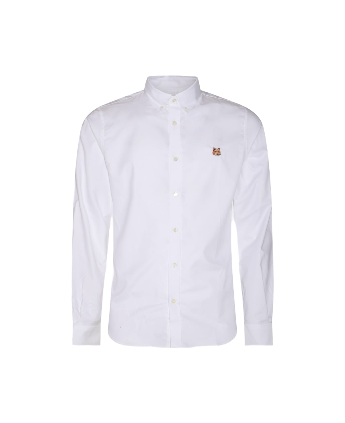 Maison Kitsuné White Cotton Shirt - White