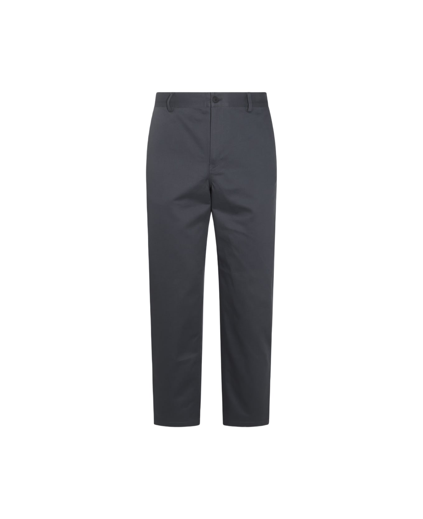 Maison Kitsuné Grey Cotton Pants Maison Kitsuné - GREY