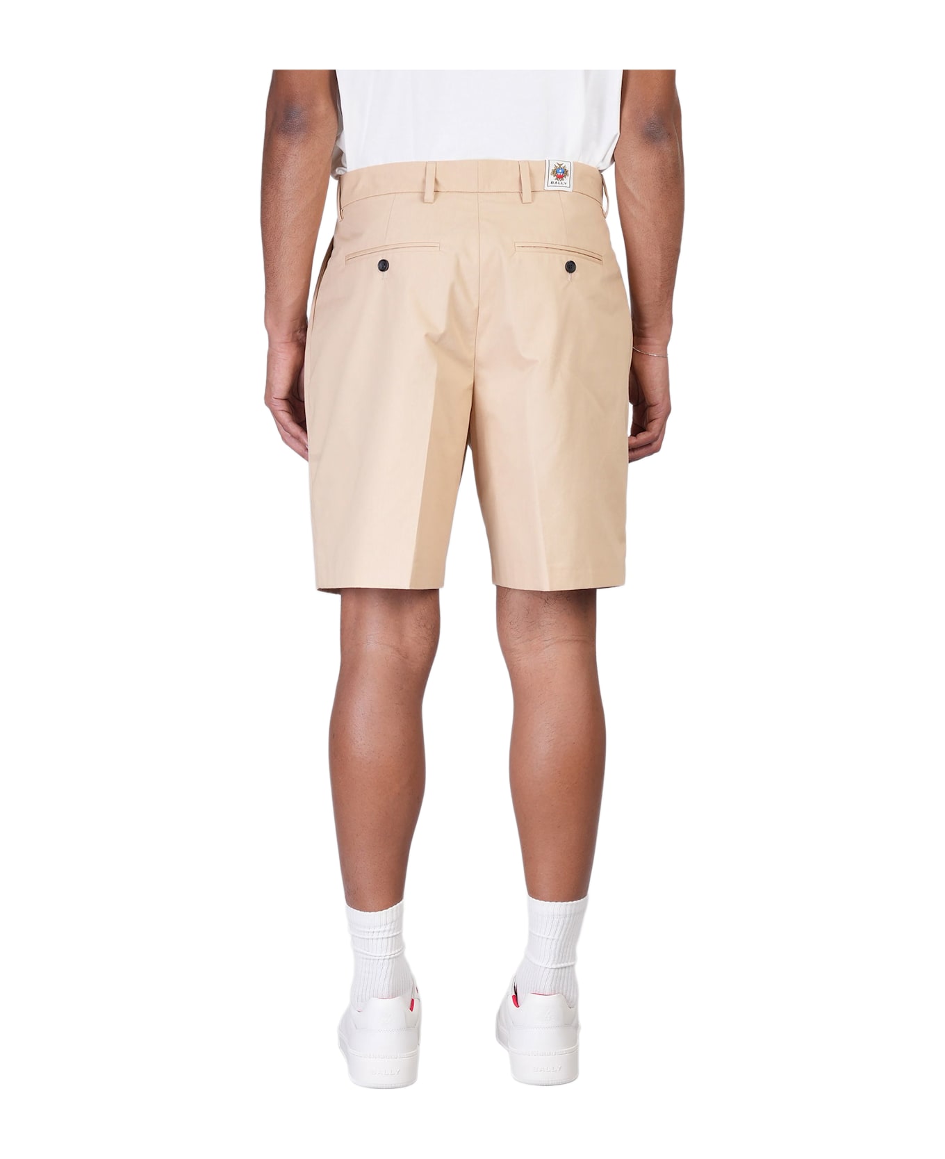 Bally Shorts In Beige Cotton - beige