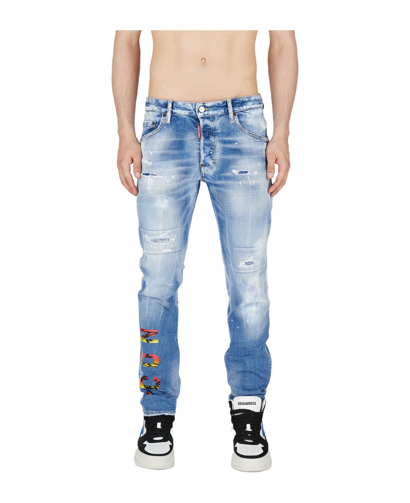 Dsquared2 5 Pockets Jeans - Blue