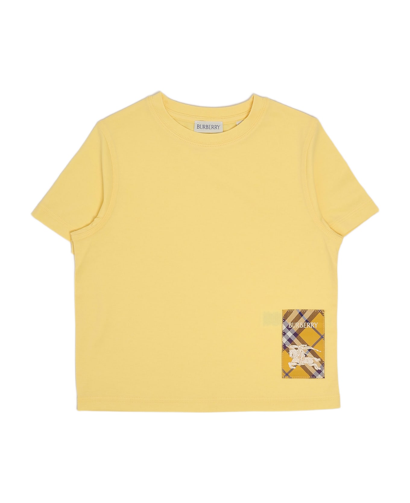 Burberry Cedar T-shirt Check T-shirt - GIALLO