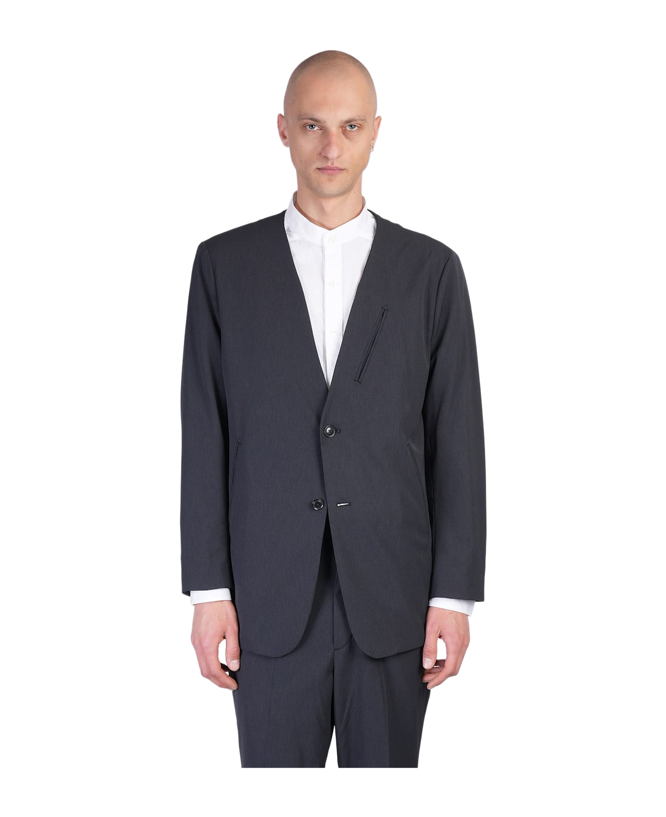 Needles Blazer In Black Polyamide - black