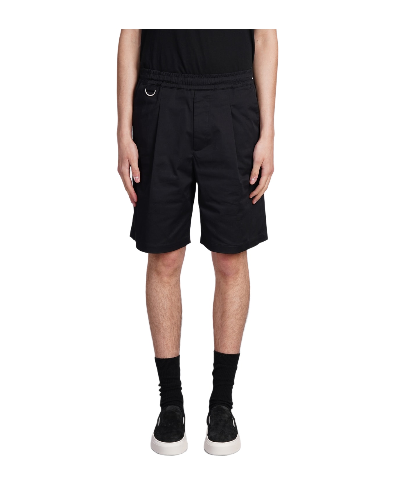 Low Brand Tokyo Shorts In Black Cotton - black ショートパンツ