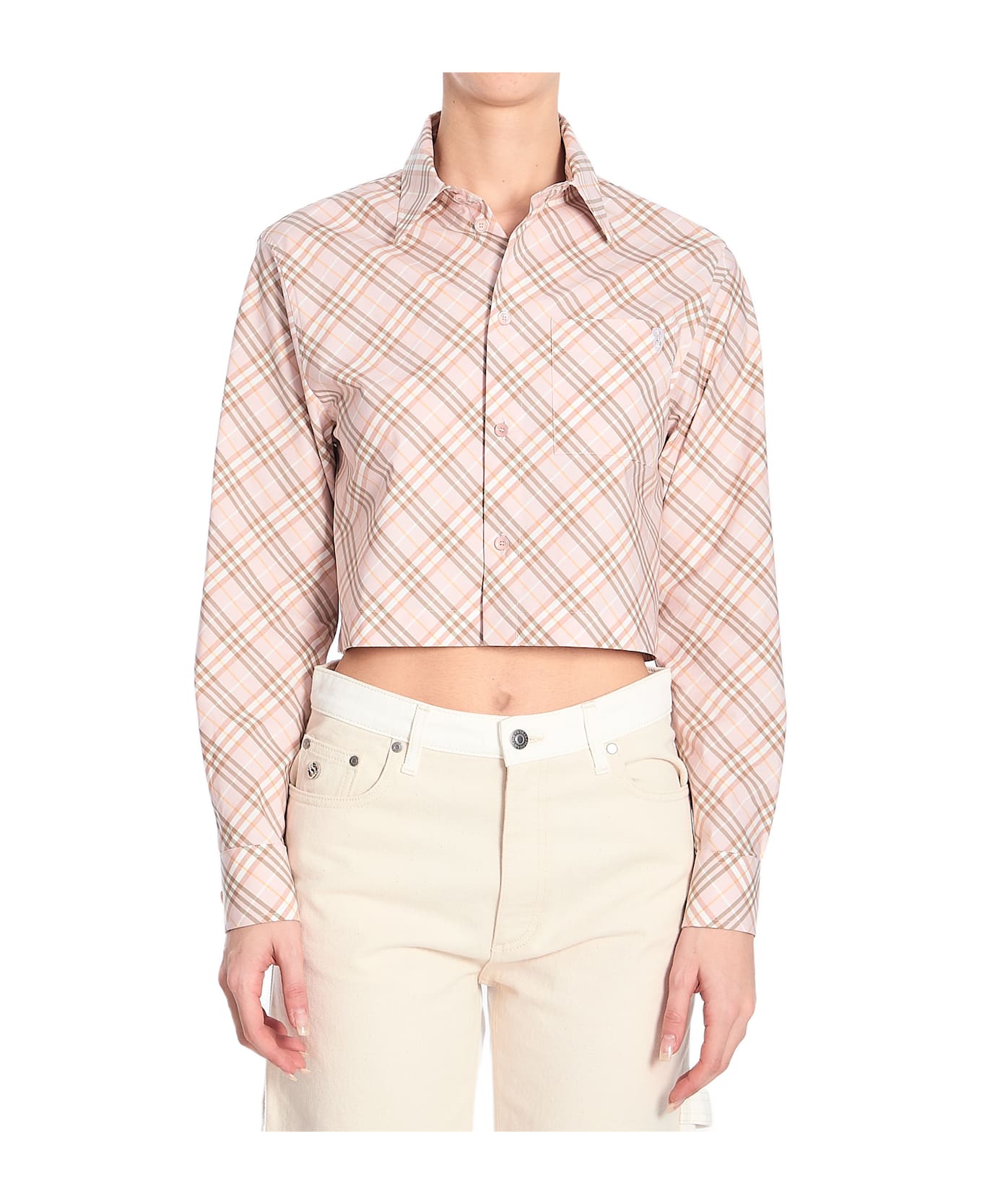 Burberry Beige Check Shirt - BEIGE