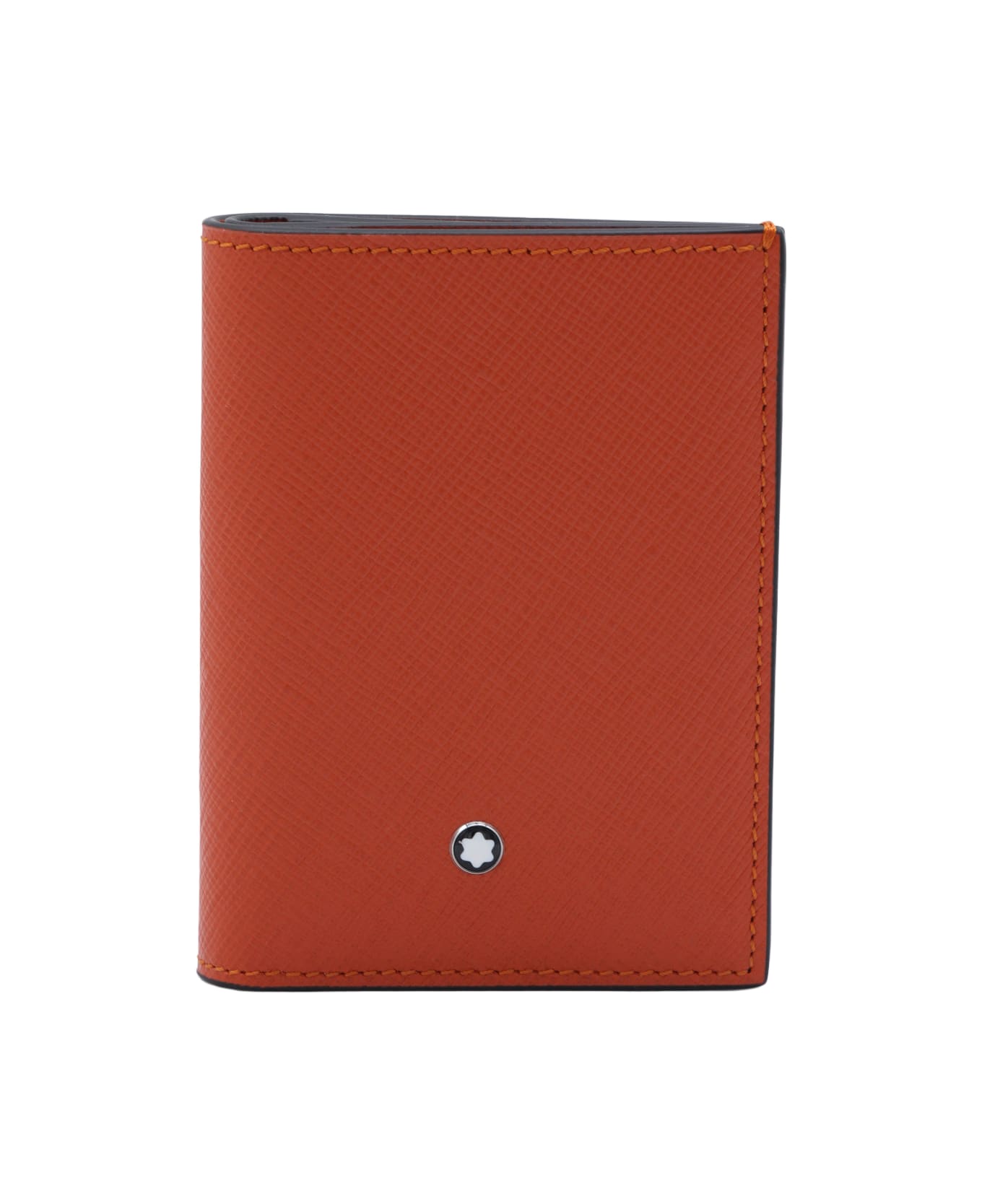 Montblanc Orange Leather Wallet - TANGERINE