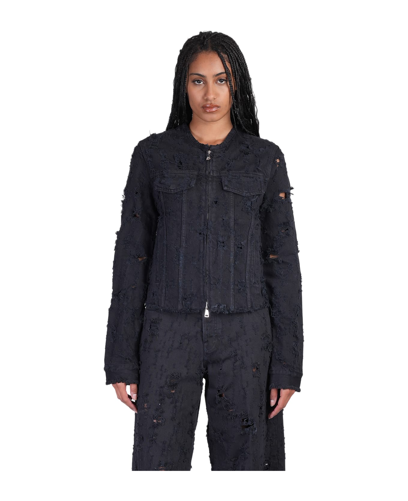 Haikure Jena Denim Jackets In Petroleum Cotton - petroleum