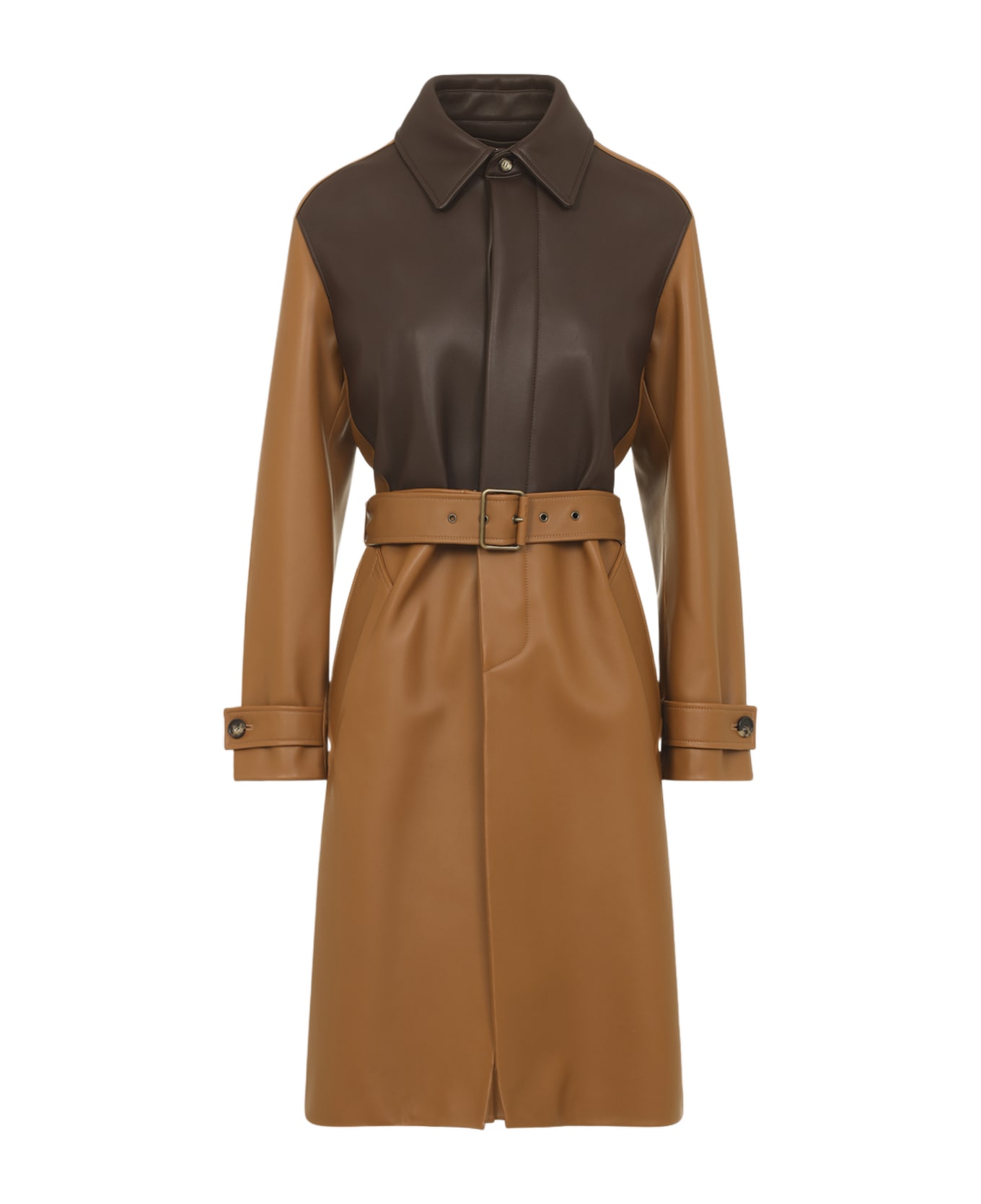 Loewe Lambskin Coat - Tan
