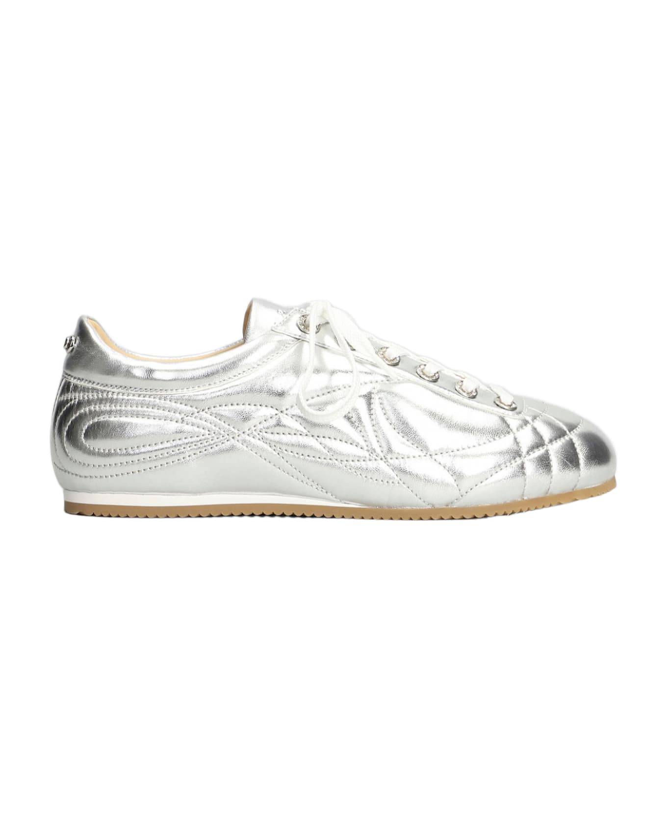 Mach 
Mach Sneakers In Silver Leather - silver
